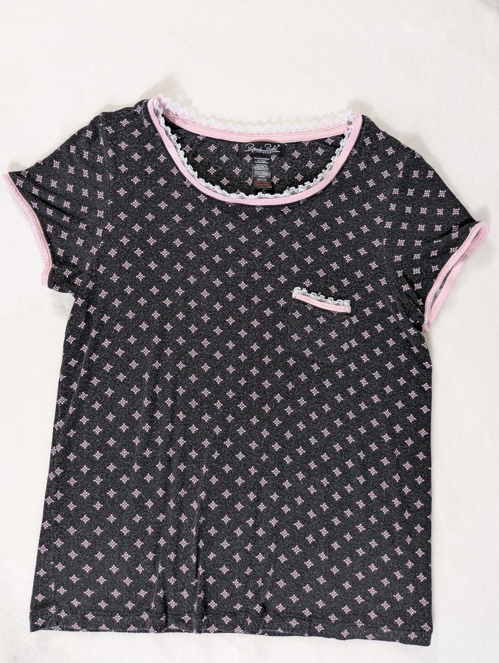 ❤️ Rene Rofe Sleepwear Pattern Pajama Top Size Small